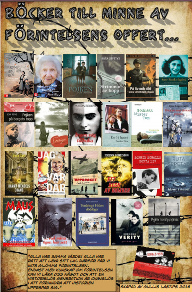 barn och ungdomsböcker till minne av förintelsens offer