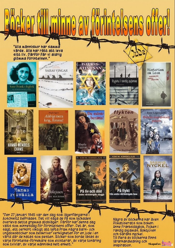 böcker till minne av förintelsens offer