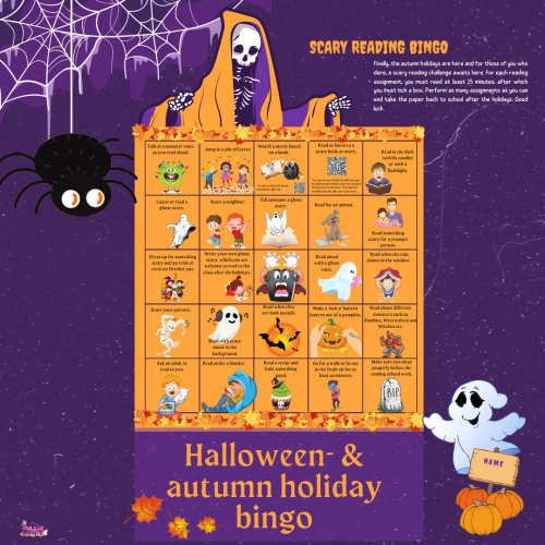 Halloween- & autumn holiday bingo (Instagram-inlägg)
